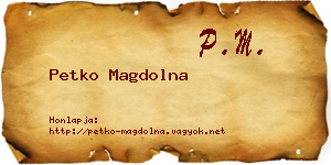 Petko Magdolna névjegykártya